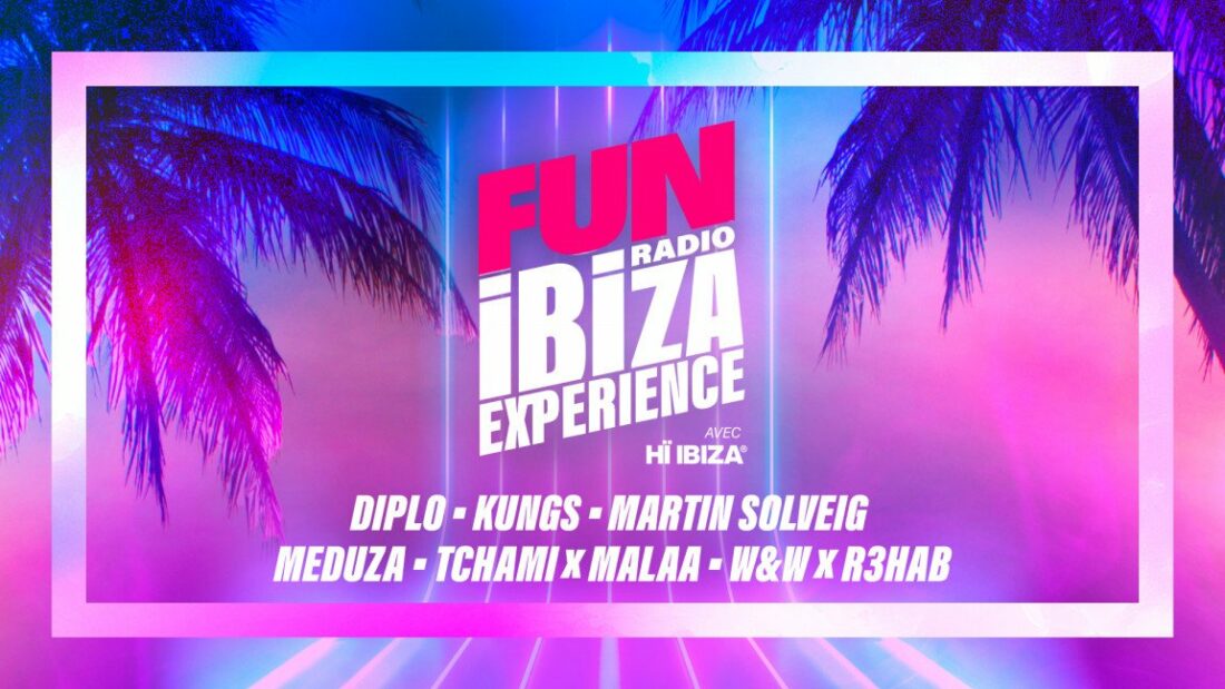 W9 diffusera le concert Fun Radio Ibiza Experience dans la nuit du 27 au 28 avril