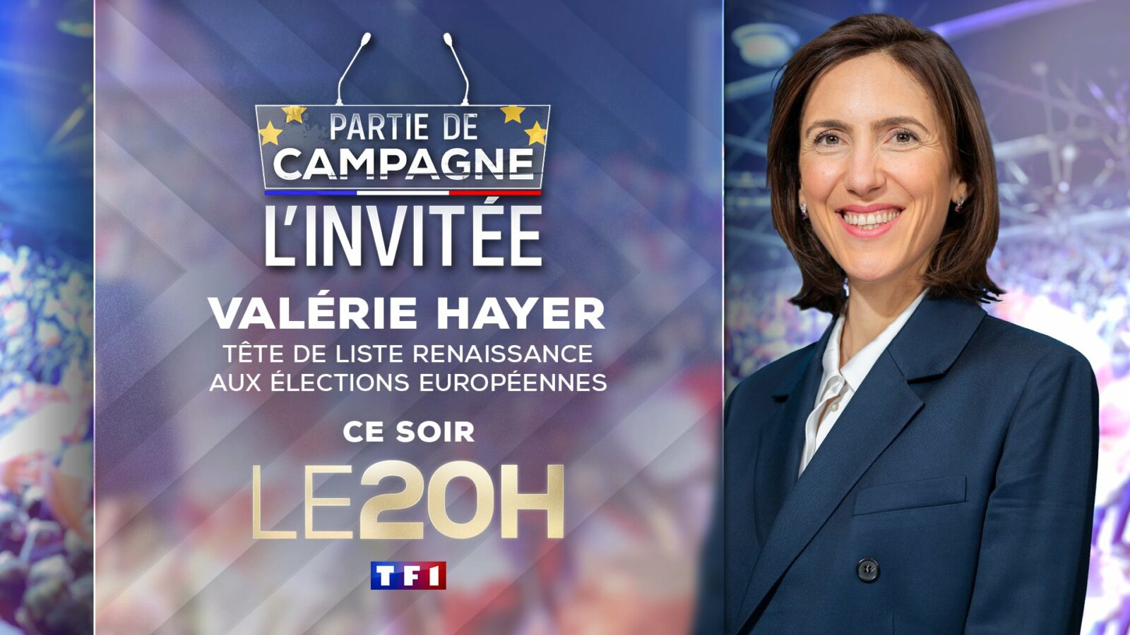 "Partie de campagne" : Valérie Hayer invitée du 20h de TF1 le 19 mai 2024