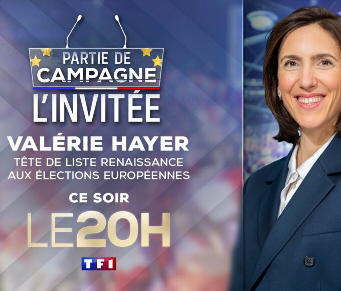 "Partie de campagne" : Valérie Hayer invitée du 20h de TF1 le 19 mai 2024