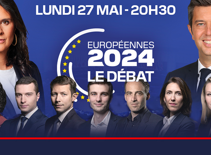 "Européennes 2024 : Le débat" lundi 27 mai sur à 20h30 BFMTV avec les 8 principales têtes de liste