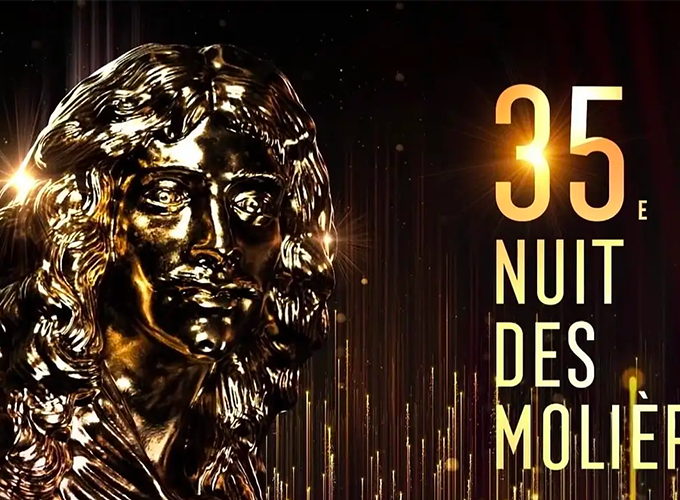 Le palmarès de la 35ème nuit des Molières, en hommage à Bernard Pivot