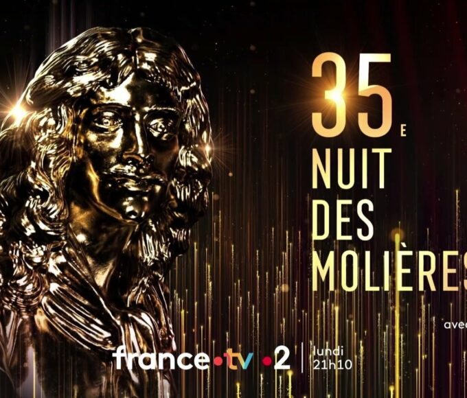 Les nommés de"La 35ème Nuit des Molières" rentransmise le lundi 6 mai 2024 à 21h10 sur France 2 présentée par Caroline Vigneaux