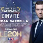 "Partie de campagne" Jordan Bardella invité du 20h de TF1 le 26 mai 2024