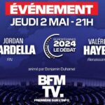 Soirée spéciale Européennes sur BFMTV le 2 mai 2024 à 21h avec le débat entre Jordan Bardella (RN) et Valérie Hayer (Renaissance)