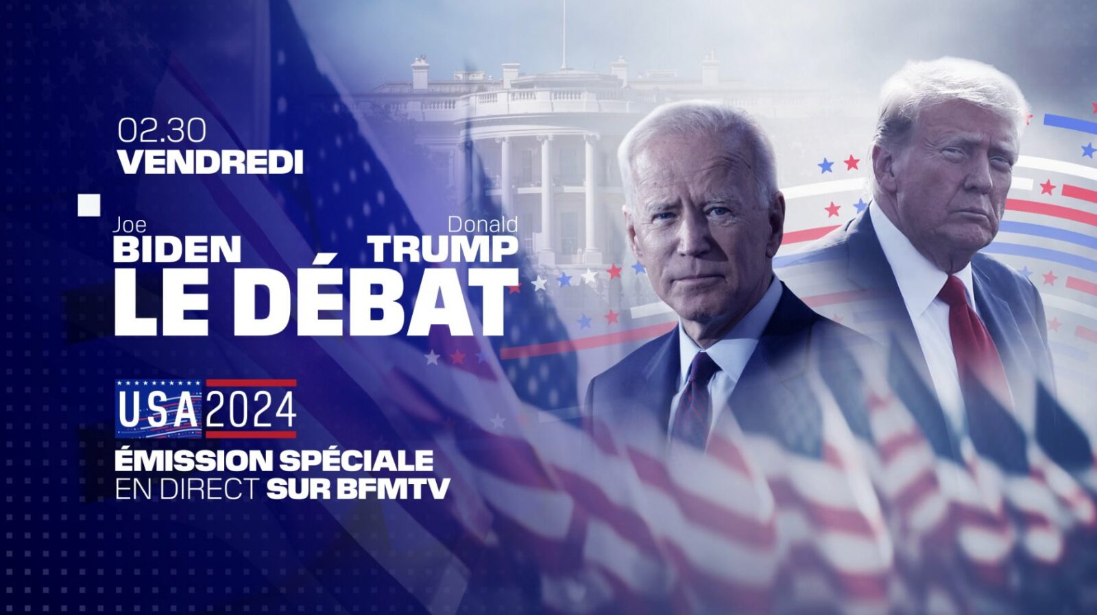 BFMTV, seule chaîne info à retransmette en direct le premier débat présidentiel américain entre Joe Biden et Donald Trump