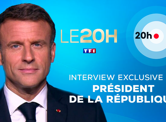 Interview exclusive du président de la République sur TF1 et France 2 le 6 juin 2024 à 20h15 en direct de Caen pour les 80 ans du débarquement