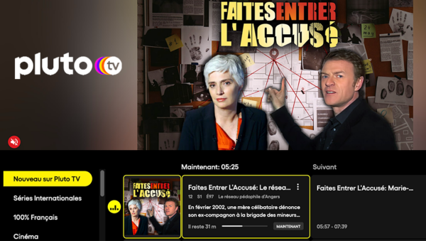 Pluto TV lance une chaîne 100% "Faites entrer l'accusé"