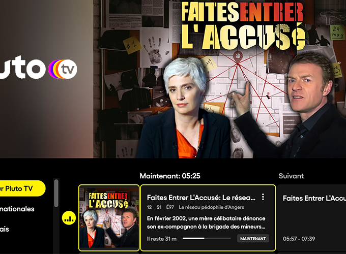 Pluto TV lance une chaîne 100% "Faites entrer l'accusé"