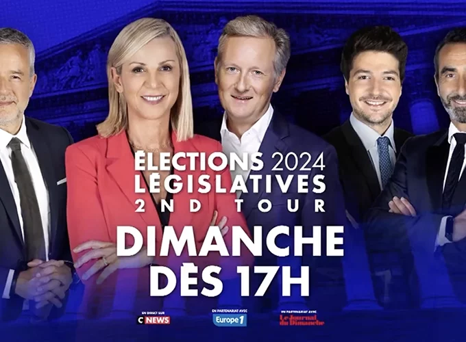 Le dispositif de CNews pour la soirée spéciale du second tour des élections législatives du 7 juillet 2024